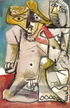  picasso - Man et Woman nus 1971 Kubismus Pablo Picasso